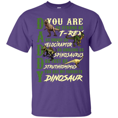 Daddy You Are My Favorite Dinosaur Shirt For Father_s Day Purple