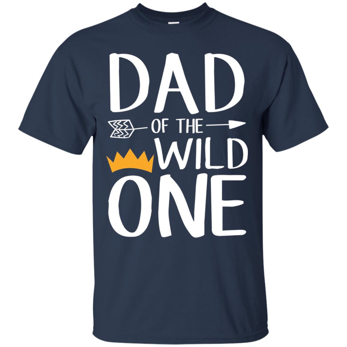 Dad Of The Wild One Thing 1st Birthday Shirt Navy
