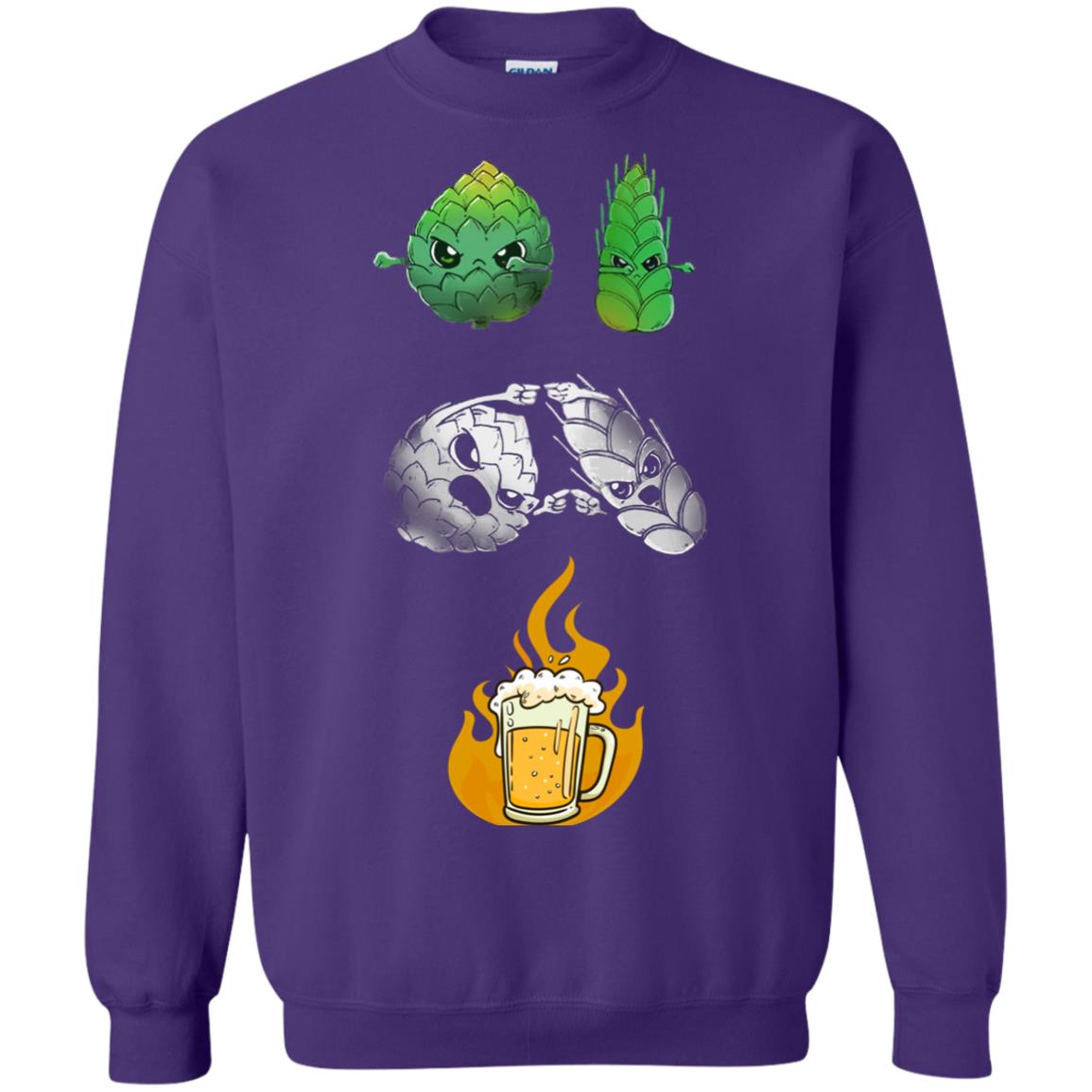 Beer Lover T-shirt Beer Fusion Flags Purple