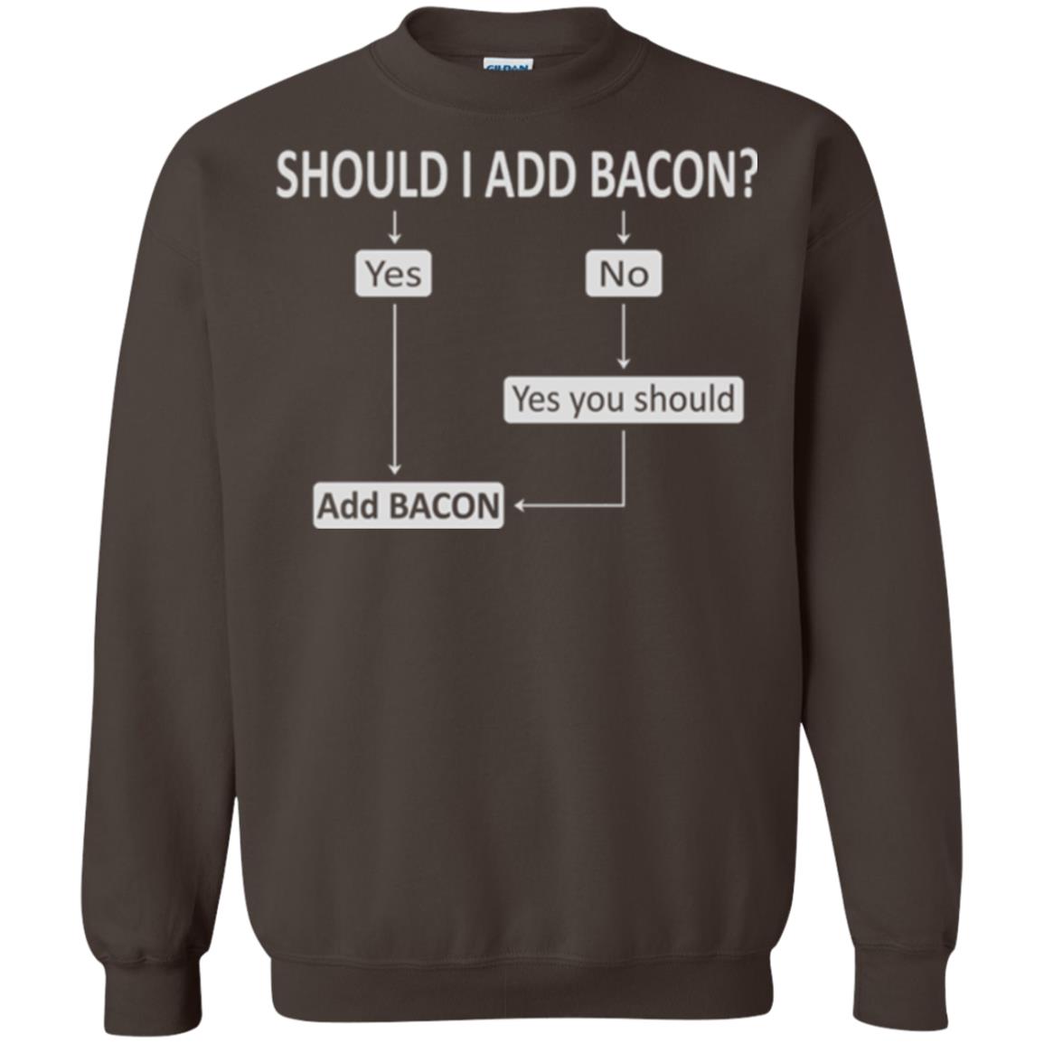 Bacon Lovers T-shirt Shoud I Add Bacon Dark Chocolate