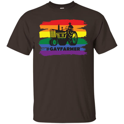 Hashtag Gay Farmer Lgbt Pride Month 2018 Shirt Dark Chocolate