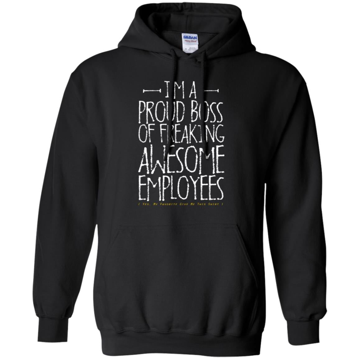 Boss T-shirt I'm A Proud Boss Of Freaking Awesome Employees Black