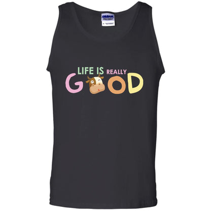 Life Is Really Good With My Cute Cow T-shirt Black