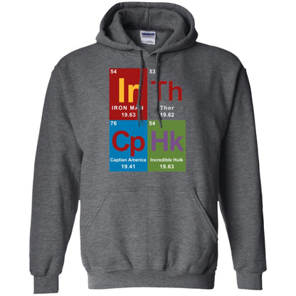 Marvel Avengers Periodic Table Elements T-shirt Dark Heather