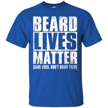 Beared Men T-shirt Beared Lives Matter Royal