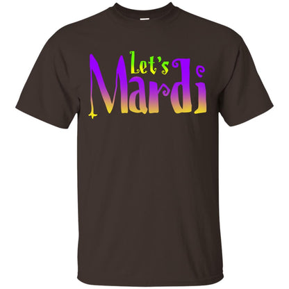 Mardi Gras T-shirt Let's Mardi Dark Chocolate