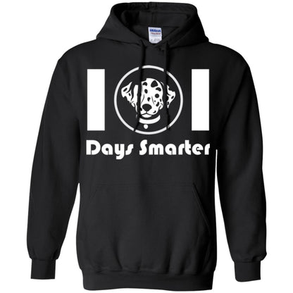 Dog Lovers T-shirt 101 Days Smarter Black