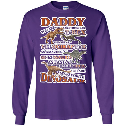 Daddy You Are My Favorite Dinosaur Shirt For Kids Purple