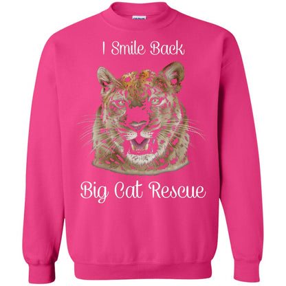 I Smile Back Big Cat Recuse Shirt Heliconia
