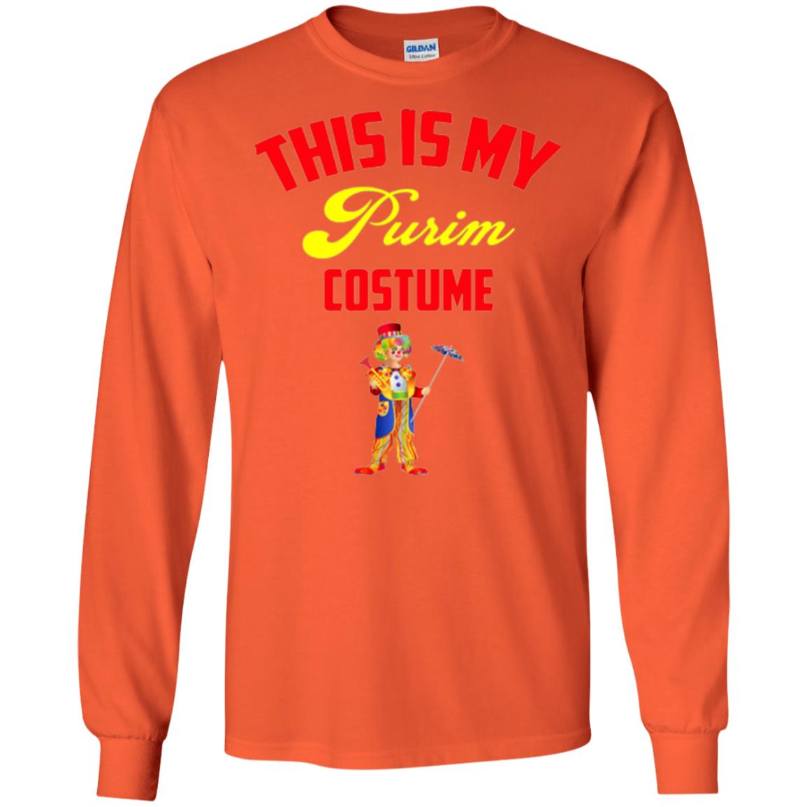 This Is My Purim Costume Purim Day T-shirt Orange
