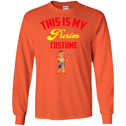 This Is My Purim Costume Purim Day T-shirt Orange