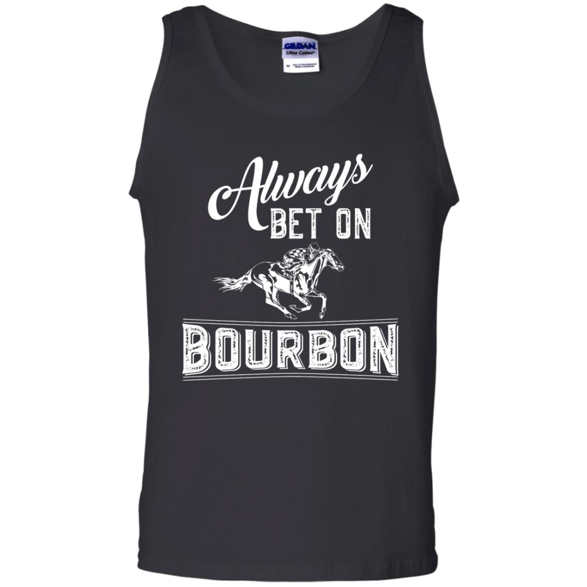 Kentucky T-shirt Always Bet On Bourbon In Horse Race Black