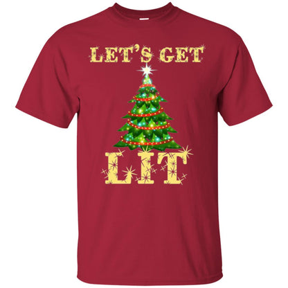 Christmas T-shirt Let_s Get Lit Cardinal