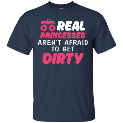 Monster Truck Girl T-shirt Real Princesses Aren’t Afraid To Get Dirty Navy