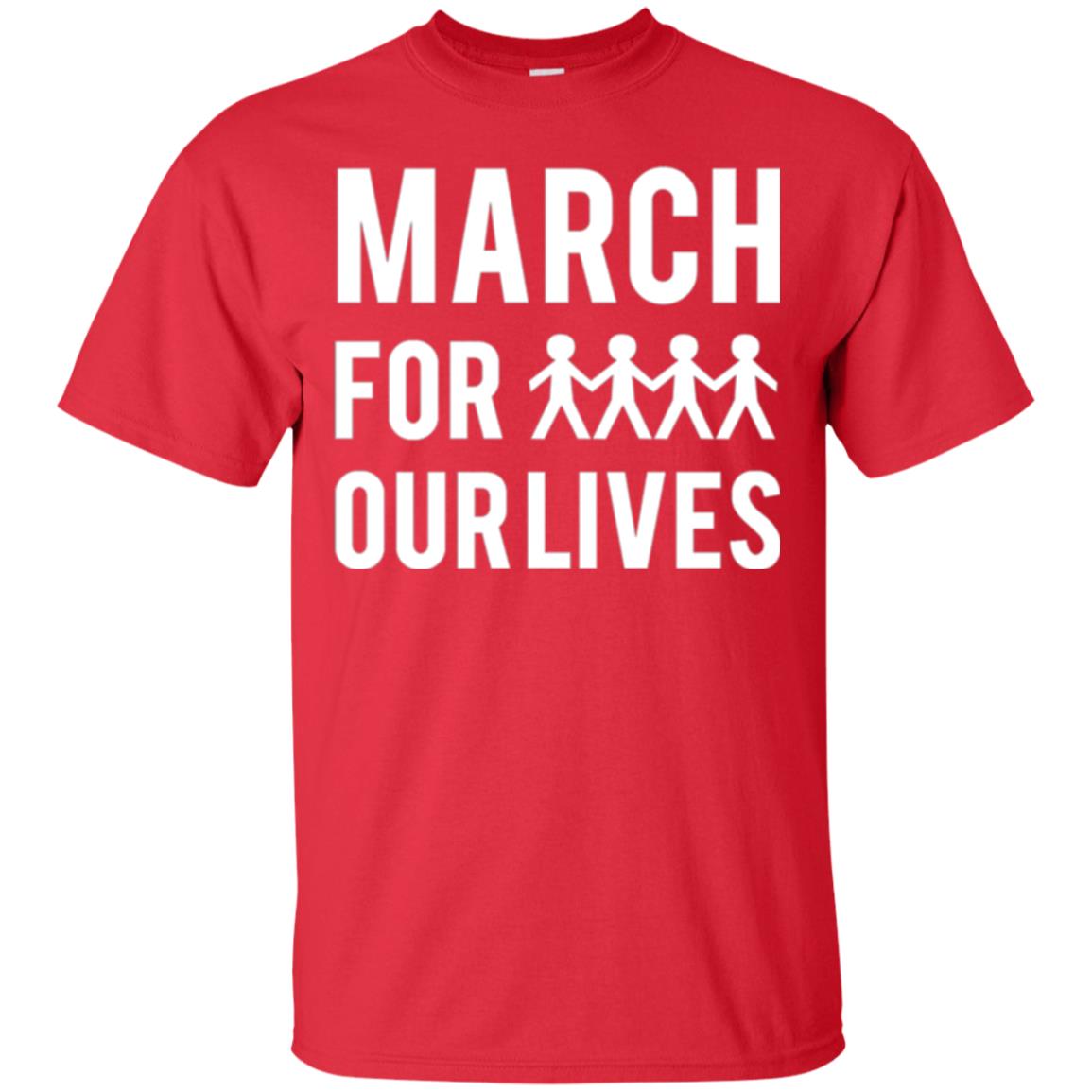 March For Our Lives Anti Gun T-shirt Red