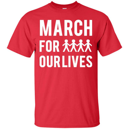 March For Our Lives Anti Gun T-shirt Red