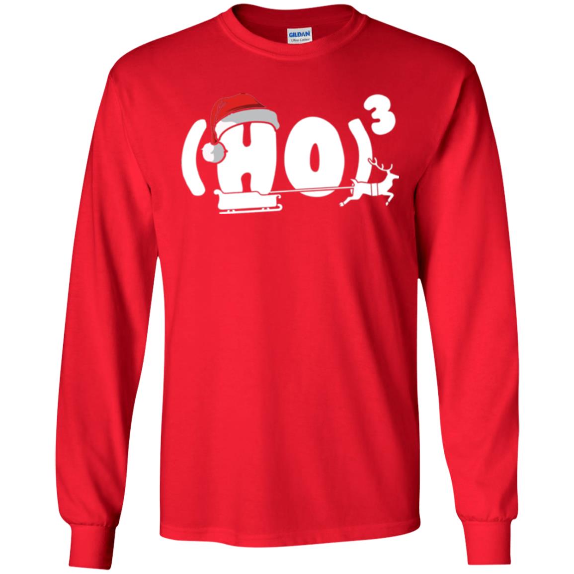 Christmas T-shirt Ho Ho Ho Red