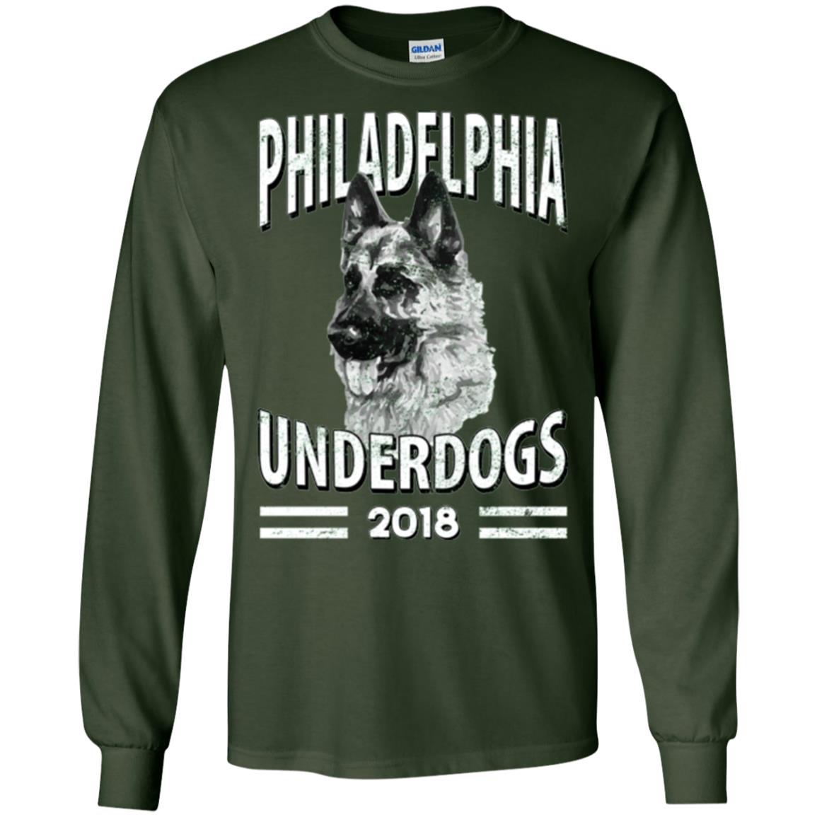 Dog Lover T-shirt Philadelphia Underdogs 2018 T-shirt Forest Green