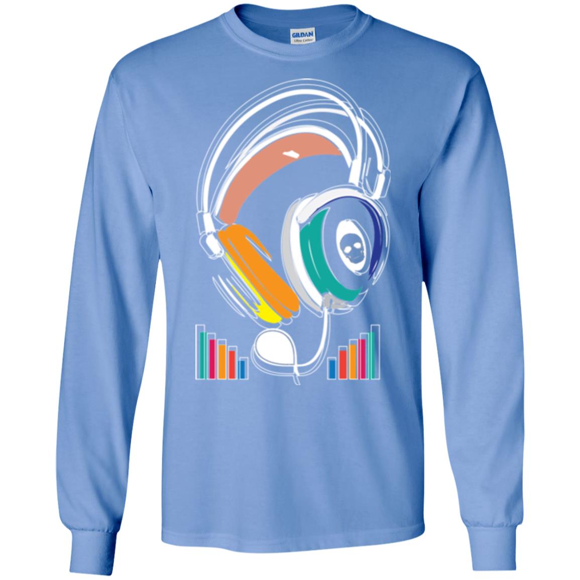 Music Lover T-shirt Sound Activated Glow Carolina Blue