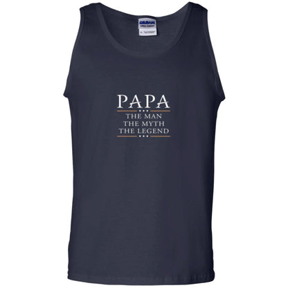 Family T-shirt Papa The Myth The Legend Navy