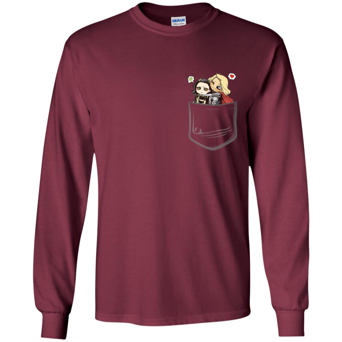 Thornloki In Pocket Movie Shirt Maroon