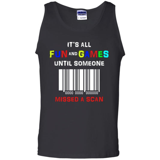 It's All Fun And Games Until Someone Misses A Scan T-Shirt Black