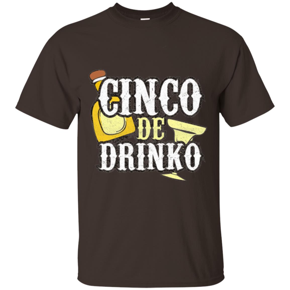 Funny Cinco De Mayo Drinko Celebration T-shirt Dark Chocolate