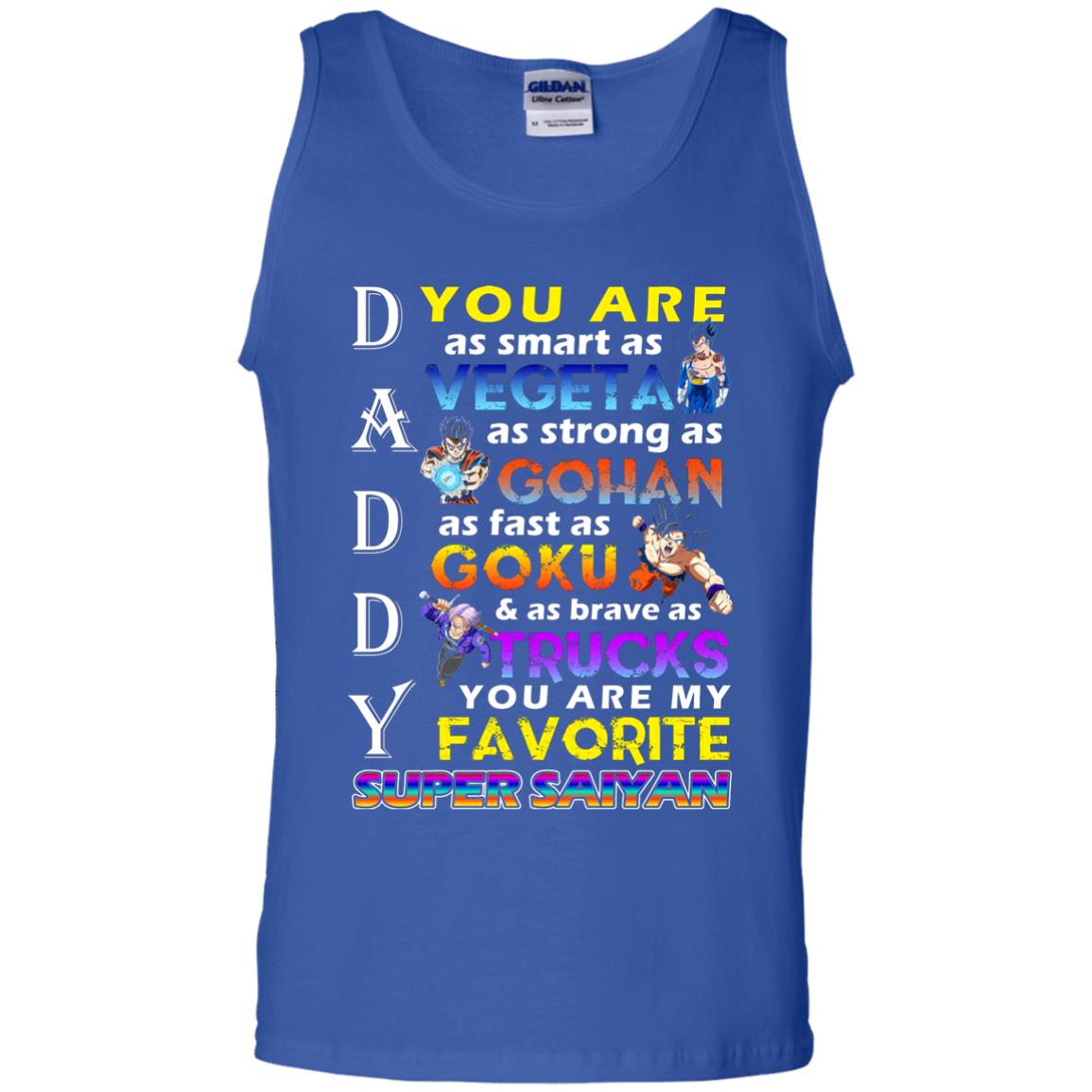 You Are As Smart As Vegeta Daddy T-shirt Royal