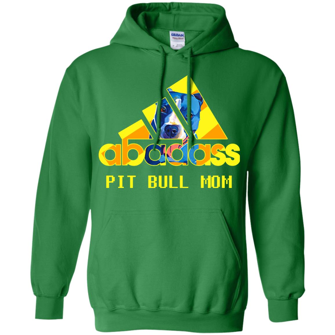 Abadass Pit Bull Mom Mommy Loves Pitbull Shirt Irish Green