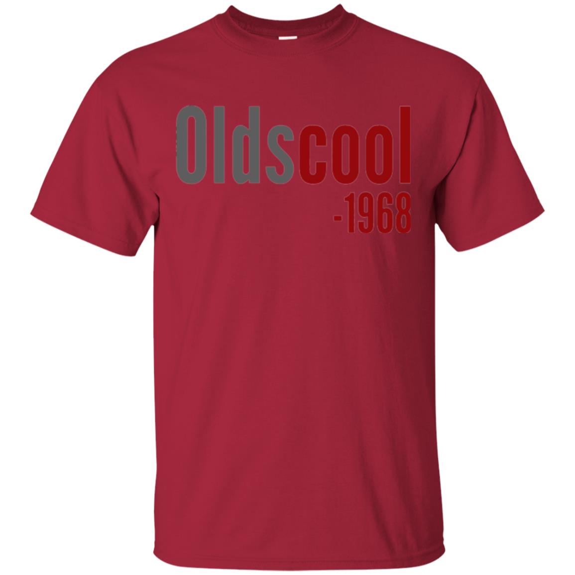 Oldscool 1968 Funny Old School 50th Birthday T-shirt Cardinal