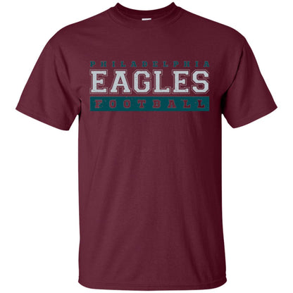 Football Lover T-shirt Philadelphia Football Fly Eagles Fly Collegiate Maroon