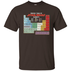 Film T-shirt Star Wars Periodic Table Of Elements Graphic