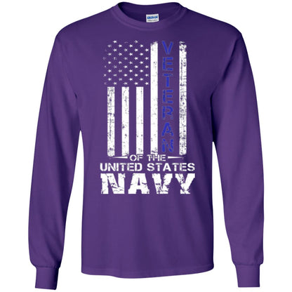 Us Navy Veteran T-shirt Purple