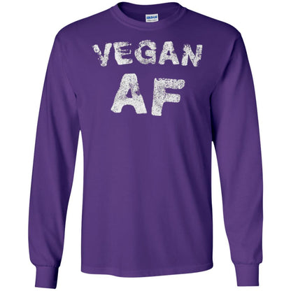 Vegetarian T-shirt Vintage Vegan Af T-shirt Purple