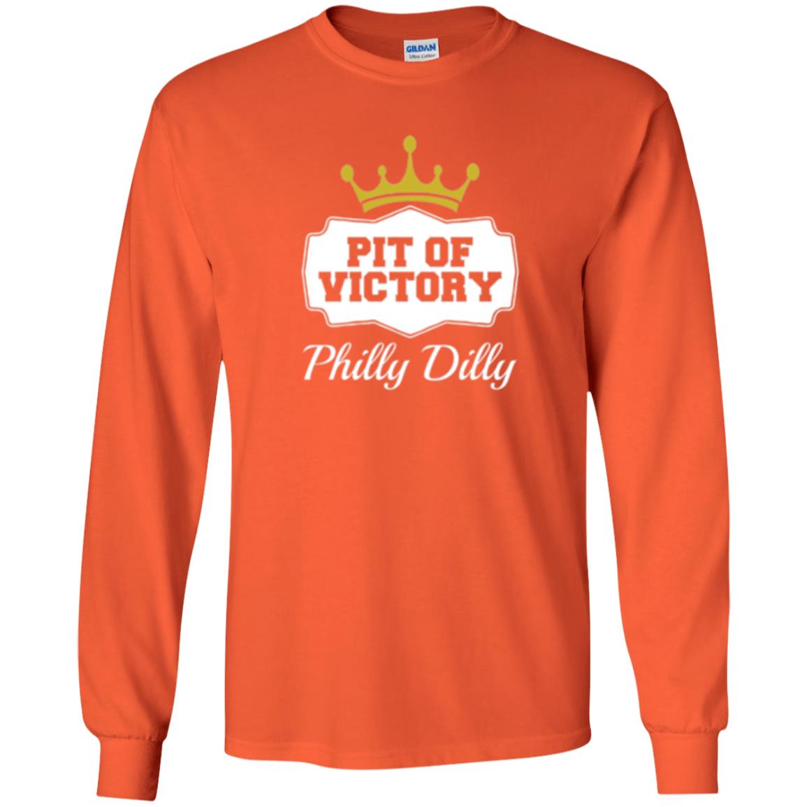 Football Lover T-shirt Philly Dilly Pit Of Victory T-shirt Orange