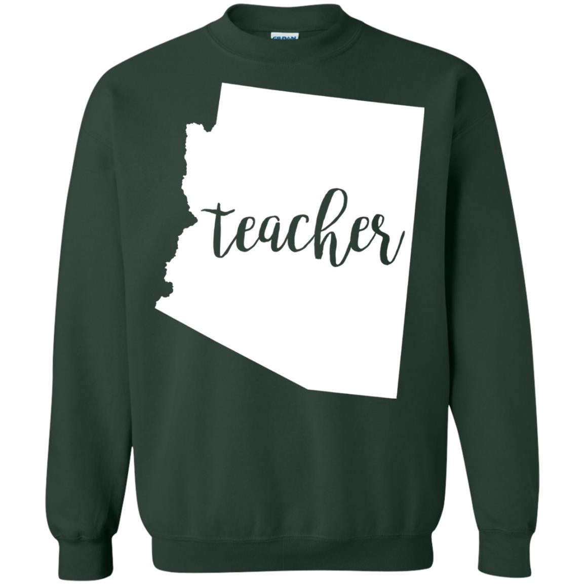 Arizona Teacher Home State Back To School Shirt Forest Green