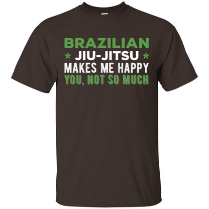 Brazilian Jiu Jitsu T-shirt Brazilian Jiu Jitsu Makes Me Happy Dark Chocolate