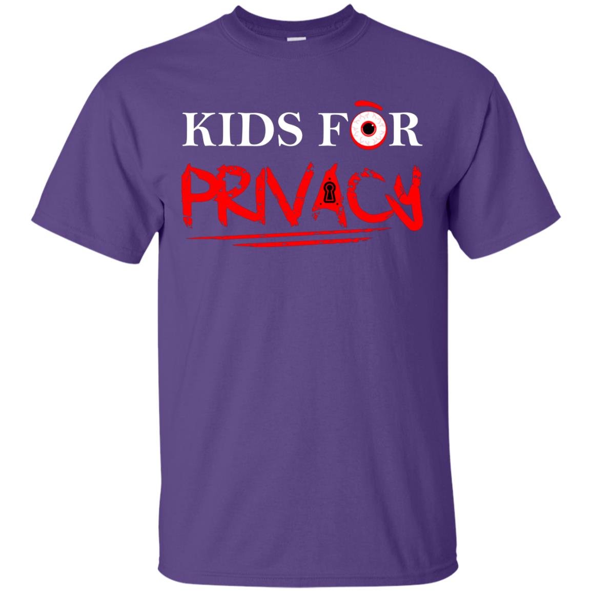 Kids For Privacy Family T-shirt Purple
