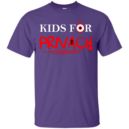 Kids For Privacy Family T-shirt Purple