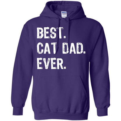 Cat Lover T-shirt Best Cat Dad Ever Purple
