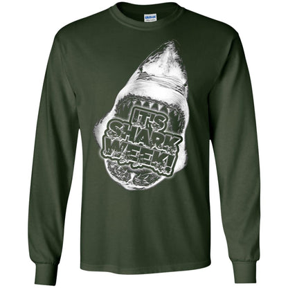 Every Day Of Shark Week T-shirt 2018 Forest Green