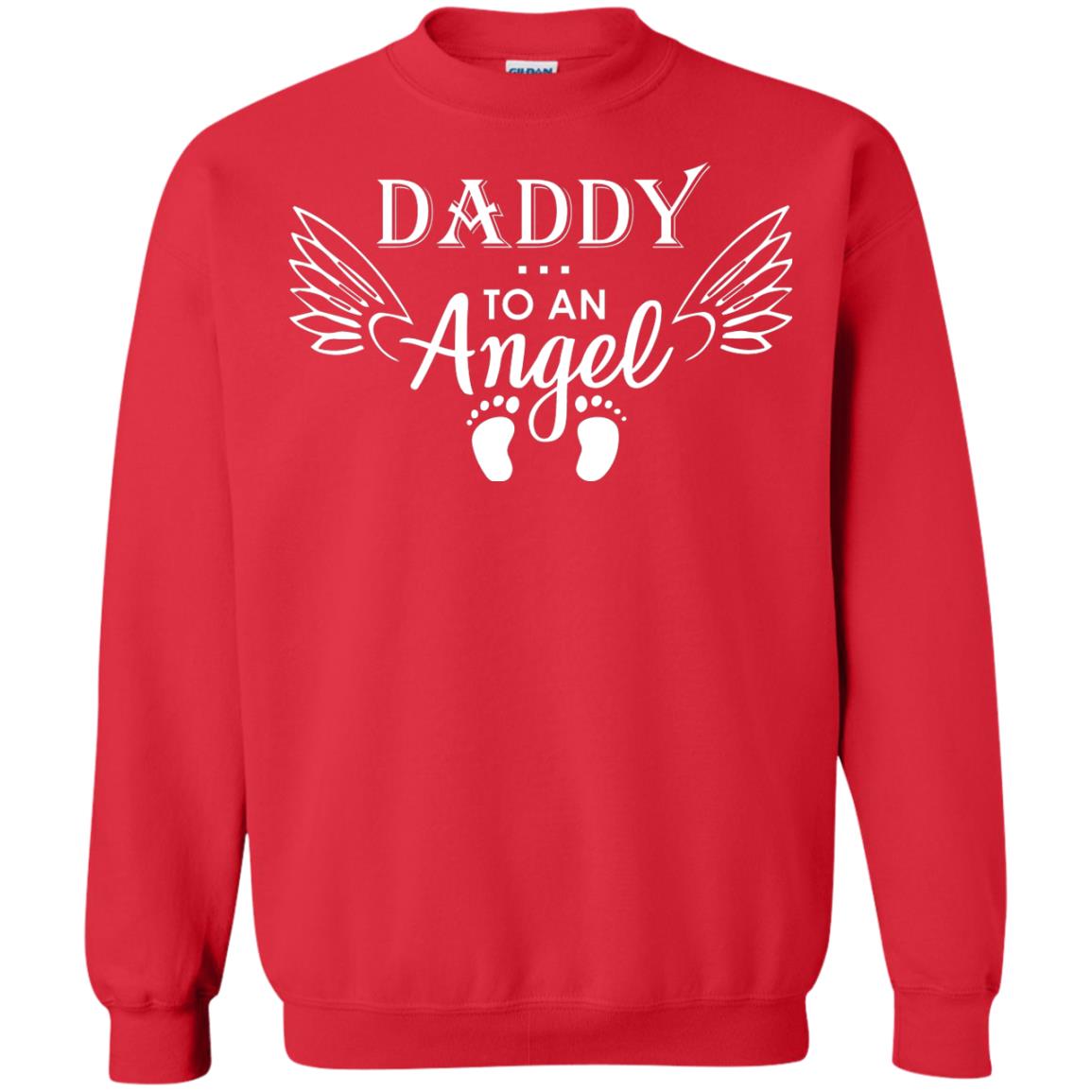 Daddy To An Angle Daddy In Heaven Shirt Red