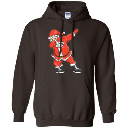 Funny Christmas T-shirt Dabbing Santa Claus Dark Chocolate