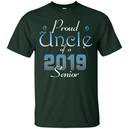 Proud Uncle Of 2019 Senior Uncle Shirt Forest