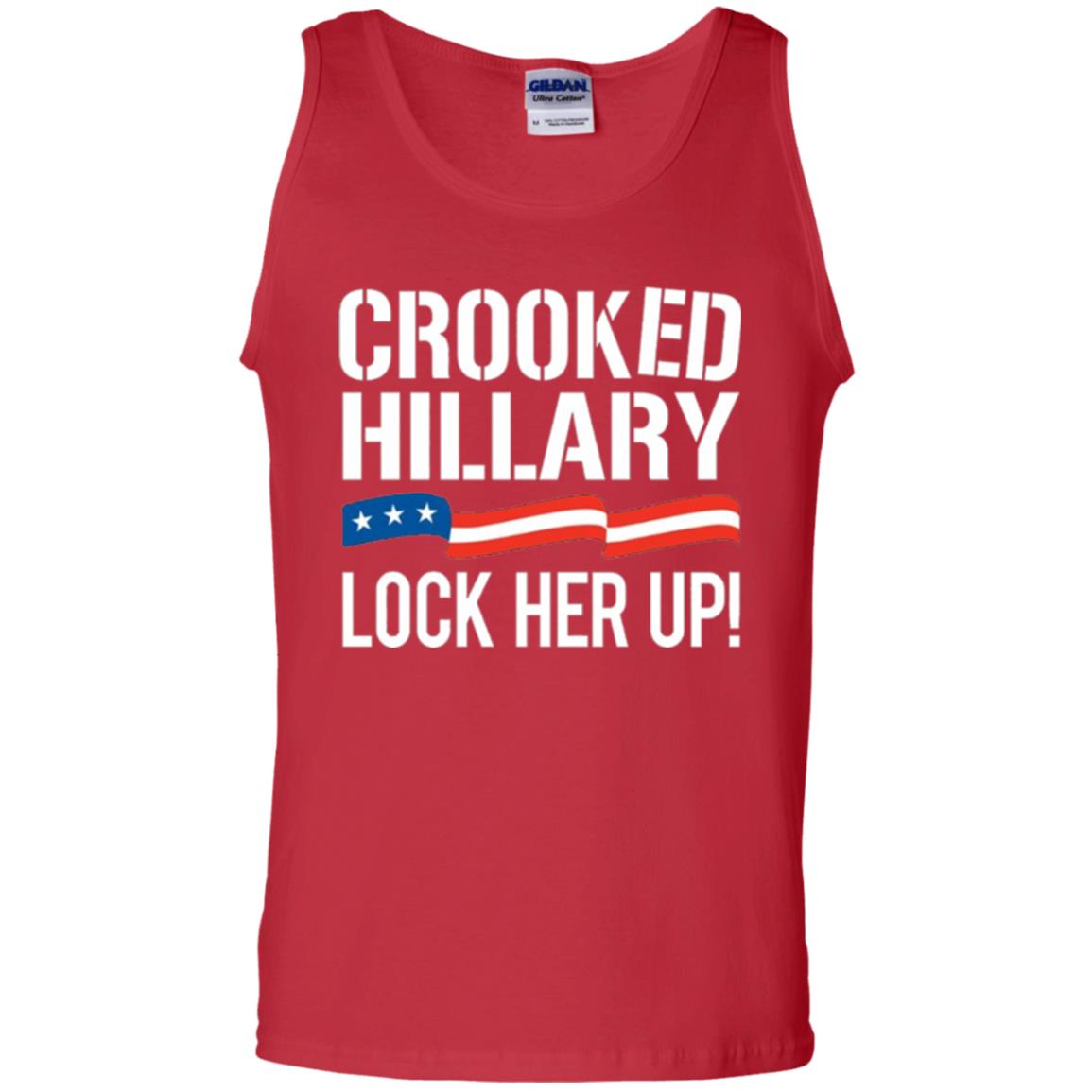 Crooked Hillary Lock Her Up T-shirt Red