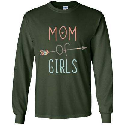 Mommy T-shirt Mom Of Girls Forest Green