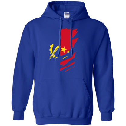 Super Angola Flag T-shirt Royal