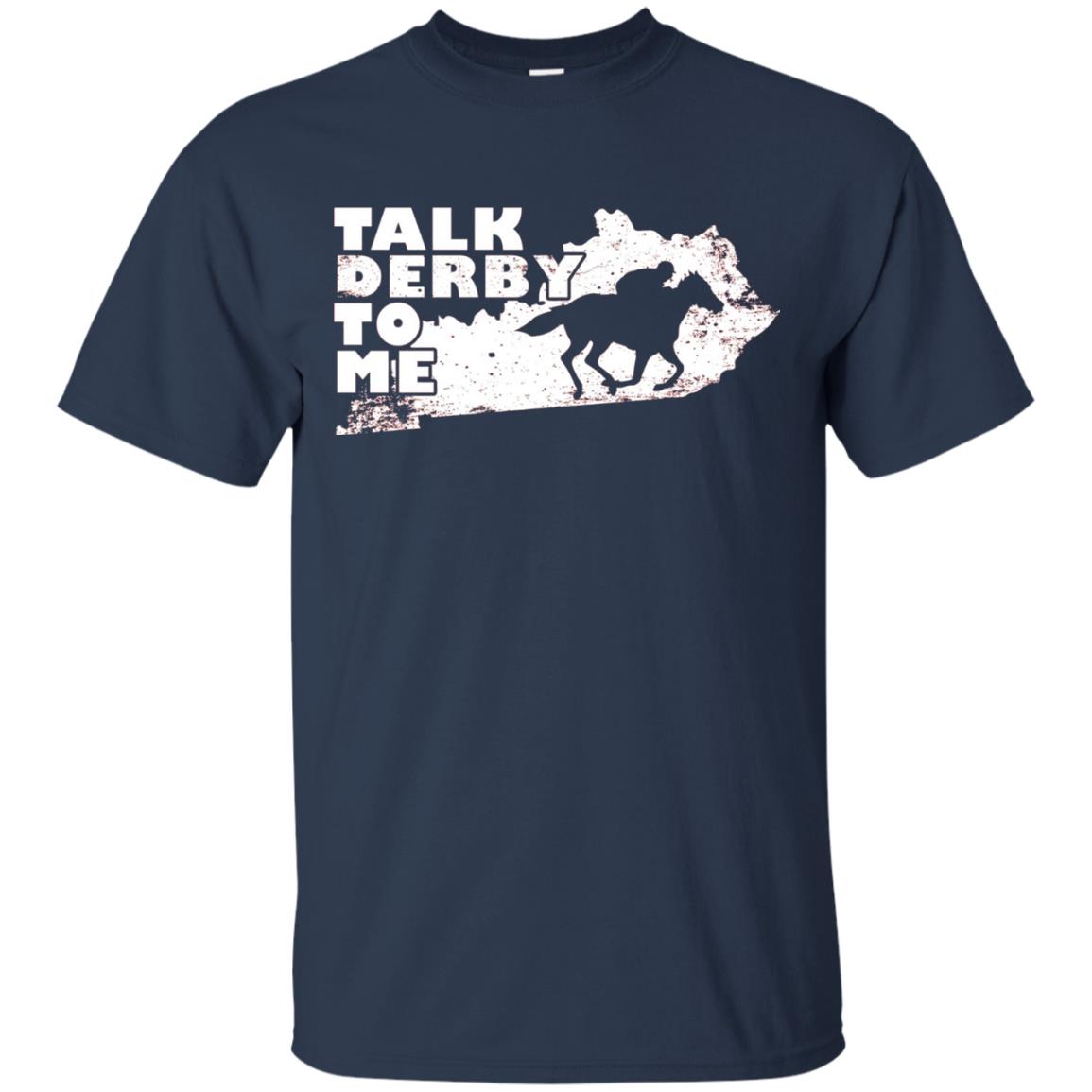 Talk Derby To Me Horse Race Shirt Navy
