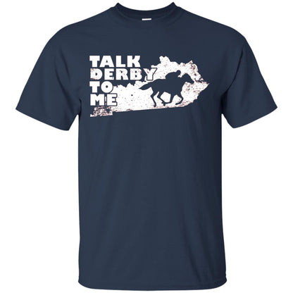 Talk Derby To Me Horse Race Shirt Navy