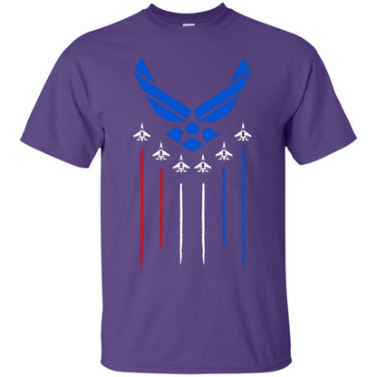 Air Force America Military Shirt Purple